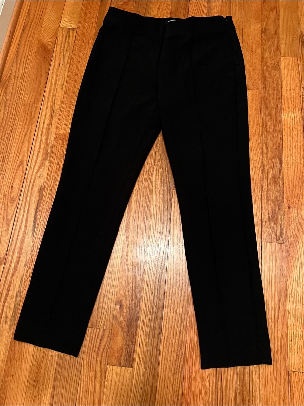 Lafayette 148 New York Black Slim Crease Trousers